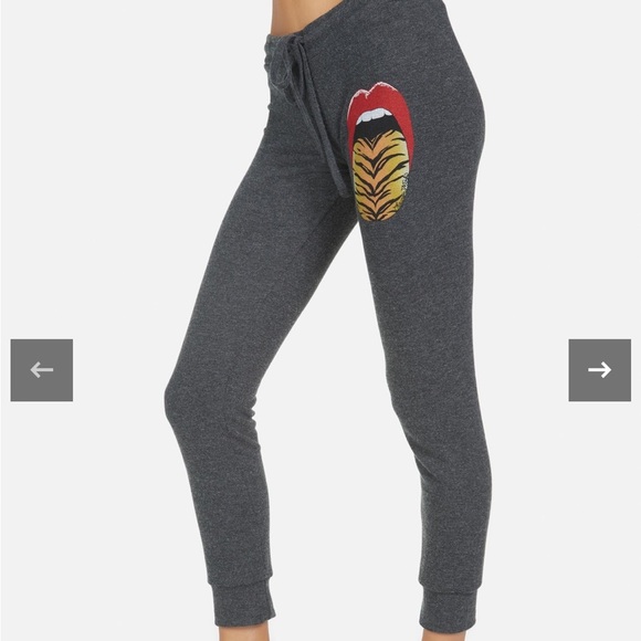 NWT Lauren Moshi Kizzy Tiger Tongue Crop sweatpants XS - Picture 2 of 12